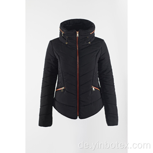 Schwarze Polsterjacke für den Alltag